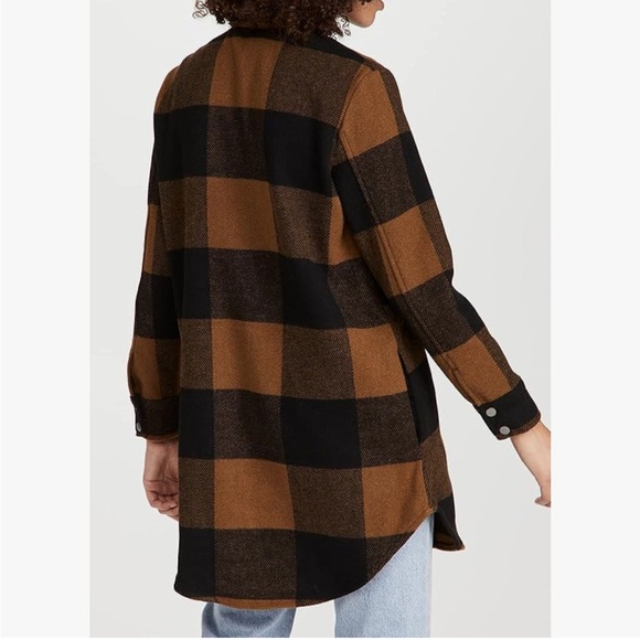 RD STYLE conscious Eldridge Plaid Check Shirt Jacket Shacket Size XS oversized - Picture 4 of 13